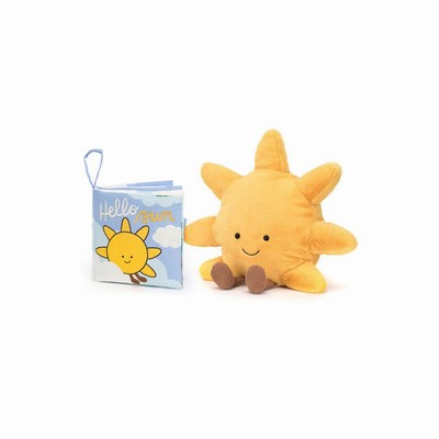 Jellycat Hello Sun Fabric and Amuseables Sun Medium USA | 67240RLWI